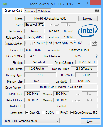 Gigabyte BRIX s GB-BXi3H-5010