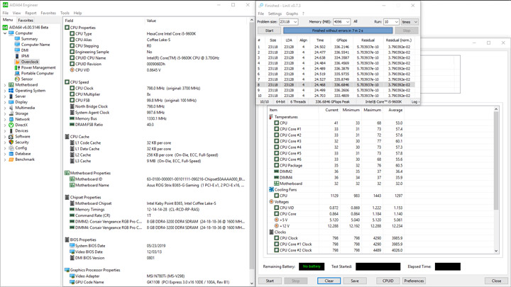 Изучение разгонного потенциала Intel Core i5-9600K