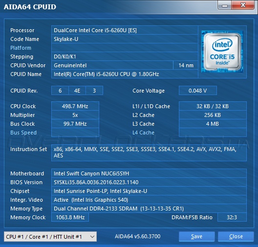 Intel NUC NUC6i5SYH