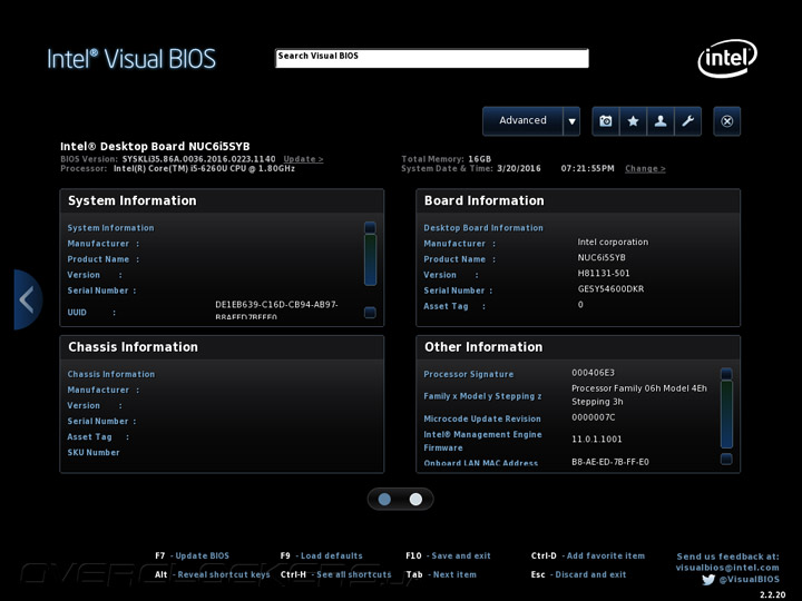 Intel NUC NUC6i5SYH