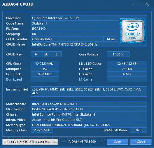 Intel NUC NUC6i7KYK