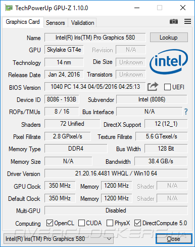 Intel NUC NUC6i7KYK