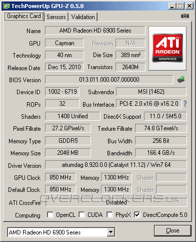 MSI R6950 Twin Frozr III Power Edition/OC