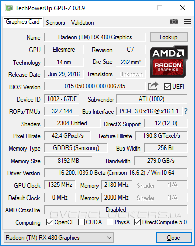 AMD Radeon RX 480