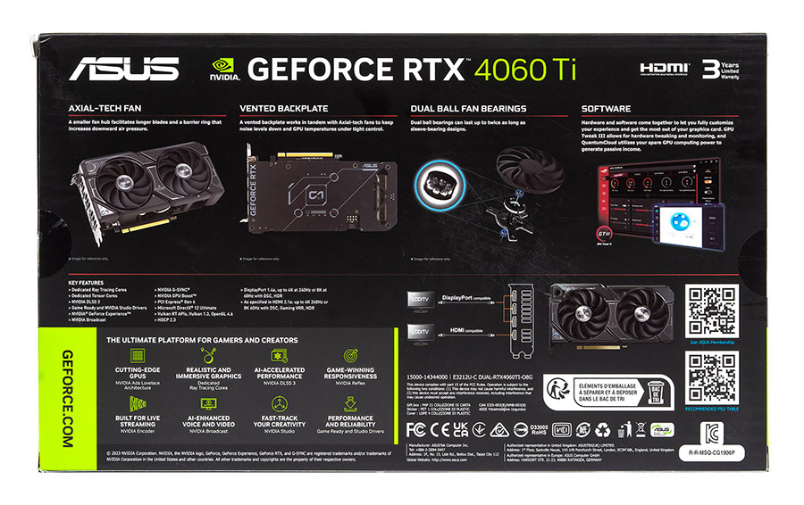 Asus dual geforce rtx 4060 ti