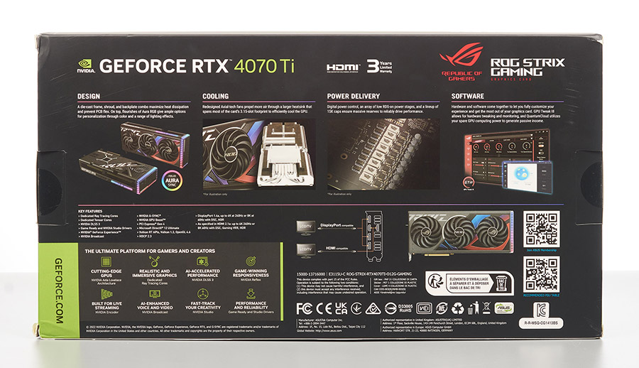 ASUS ROG-STRIX-RTX4070TI-O12G-GAMING