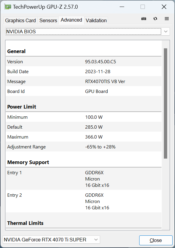 ASUS ROG-STRIX-RTX4070TIS-O16G-GAMING