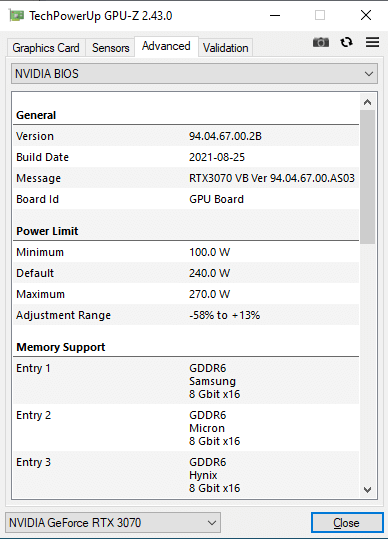 ASUS RTX3070-O8G-NOCTUA