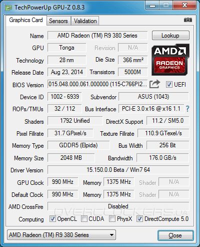 ASUS STRIX-R9380-DC2OC-2GD5-GAMING