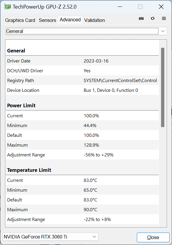 ASUS TUF-RTX3060TI-8GD6X-GAMING