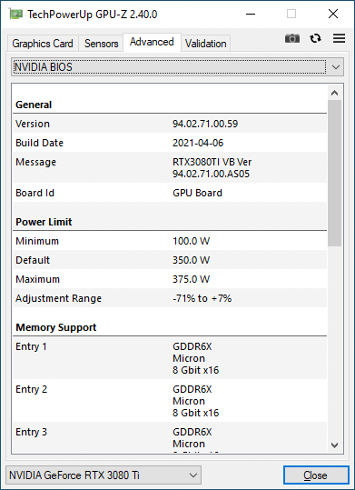 ASUS TUF-RTX3080TI-O12G-GAMING