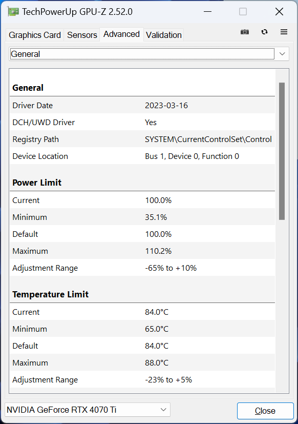 ASUS TUF-RTX4070TI-O12G-GAMING