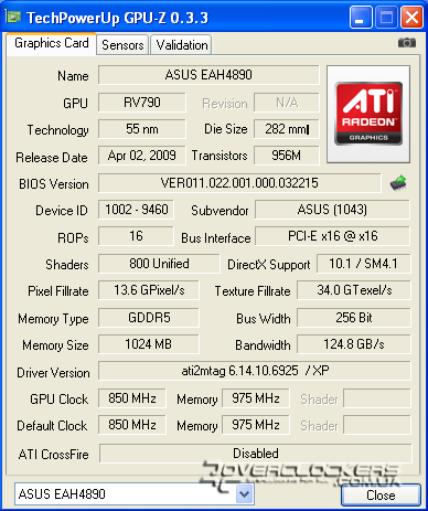 ASUS EAH4890/HTDI/1GD5/A