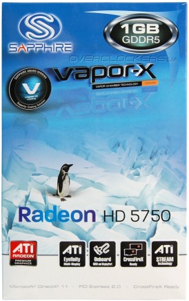 Sapphire VAPOR-X HD5750 1GB GDDR5 PCIE