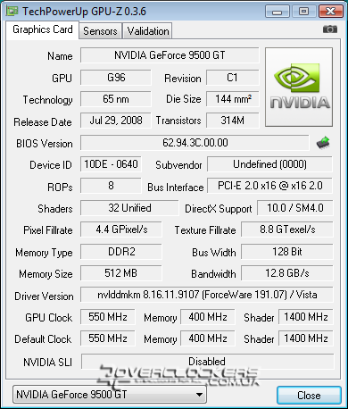 Palit GeForce 9500GT Super 512MB DDR2