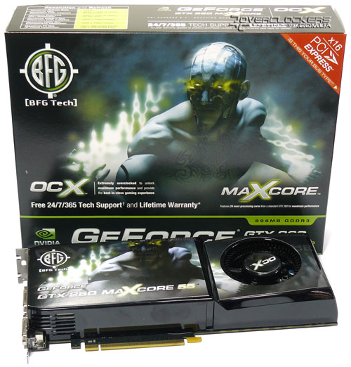 Упаковка BFG GeForce GTX 260 OC2