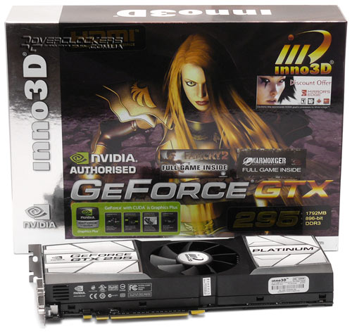 Упаковка Inno3D GeForce GTX 295 Platinum