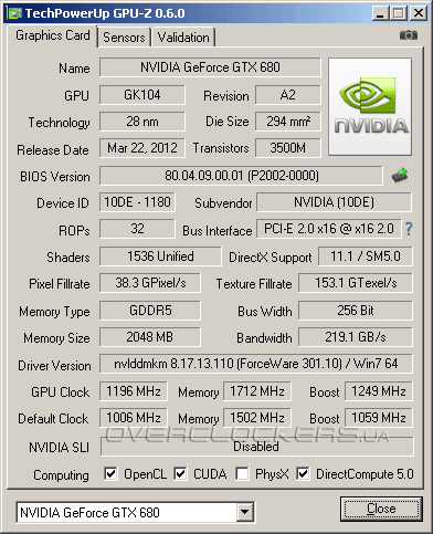 Zotac GeForce GTX 680 (ZT-60601-10P)