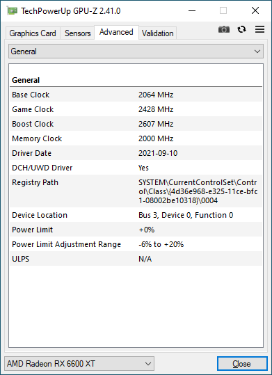 Gigabyte Radeon RX 6600 XT Gaming OC Pro 8G