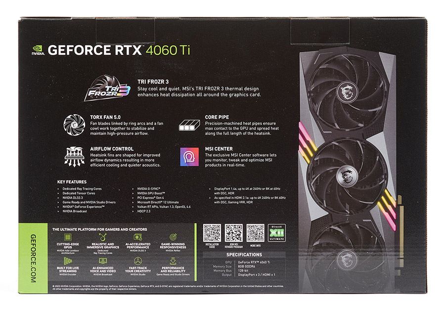 MSI GeForce RTX 4060 Ti Gaming X Trio 8G
