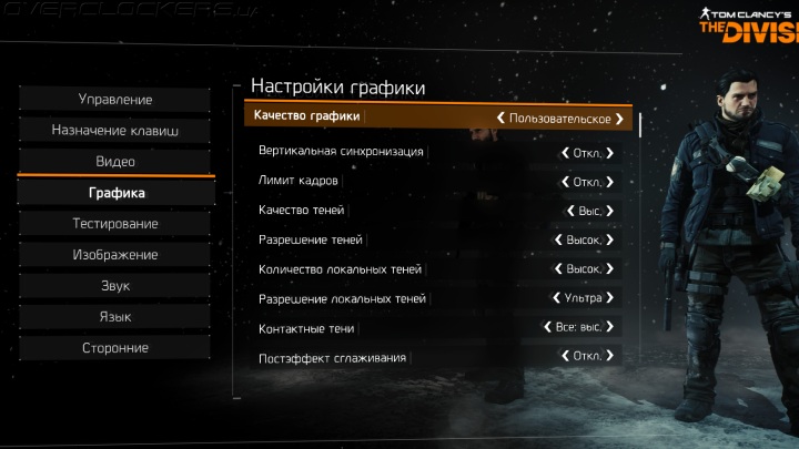 Тестирование видеокарт в обновленной версии Tom Clancy's The Division